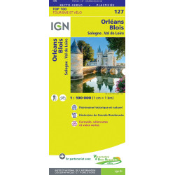 Carte randonnée 127 - ORLEANS BLOIS SOLOGNE VAL DE LOIRE