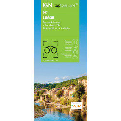 Carte randonnée TOP100D07 - ARDECHE