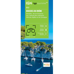 Carte randonnée TOP100D13 - BOUCHES DU RHONE