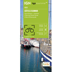 Carte randonnée TOP100D22 - COTES D ARMOR