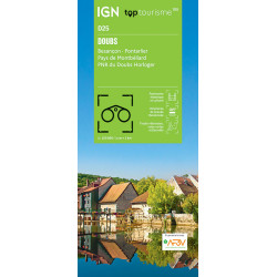 Carte randonnée TOP100D25 - DOUBS