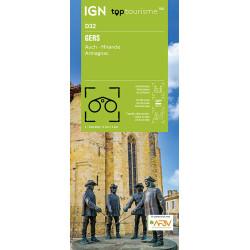 Carte randonnée TOP100D32 - GERS