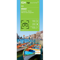Carte randonnée TOP100D34 - HERAULT