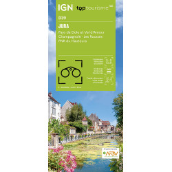 Carte randonnée TOP100D39 - JURA