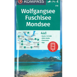 Carte randonnée 018 WOLFGANGSEE FUSCHLSEE MONDSEE