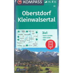 Carte randonnée 03 OBERSTDORF - KLEINWALSERTAL