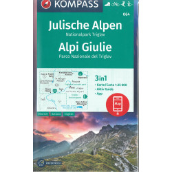 Carte randonnée 064 JULISCHE ALPEN