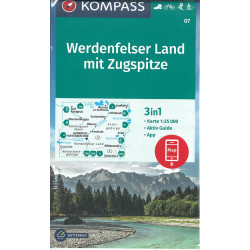 Carte randonnée 07 WERDENFELSER LAND ZUGGSPITZE