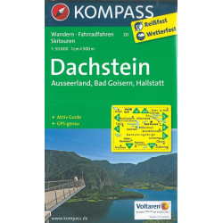 Carte randonnée 20 DACHSTEIN - AUSSEERLAND - BAD GOISERN - HALLSTATT