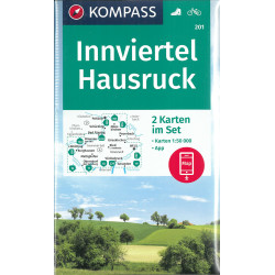 Carte randonnée 201 INNVIERTEL HAUSRUCKWALD