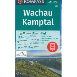 Carte randonnée 207 WACHAU KAMPTAL