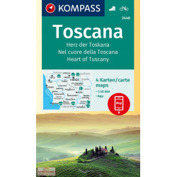Carte randonnée 2440 TOSCANA