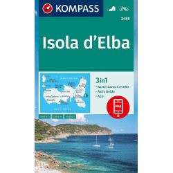Carte randonnée 2468 ISOLA D'ELBA