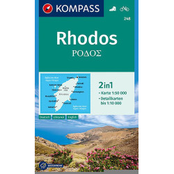 Carte randonnée 248 RHODOS