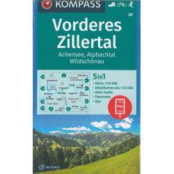 Carte randonnée 28 VORDERES ZILLERTAL