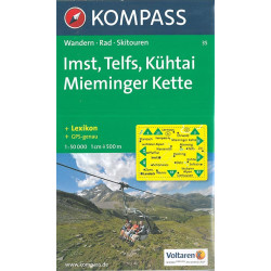 Carte randonnée 35 IMST - TELFS - KUHTAI
