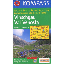 Carte randonnée 52 VINSCHGAU - VAL VENOSTA