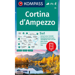 Carte randonnée 55 CORTINA D'AMPEZZO