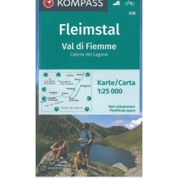 Carte randonnée 618 FLEIMSTAL - VAL DI FIEMME