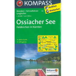 Carte randonnée 62 OSSIACHER SEE FELDKIRCHEN