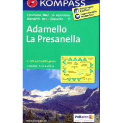Carte randonnée 71 ADAMELLO LA PRESANELLA