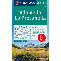 Carte randonnée 71 ADAMELLO LA PRESANELLA