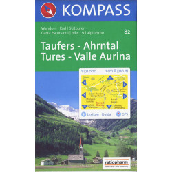 Carte randonnée 82 TAUFERS - AHRNTAL - TURES - VALLE AURINA