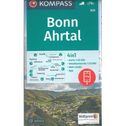 Carte randonnée 820 BONN AHRTAL