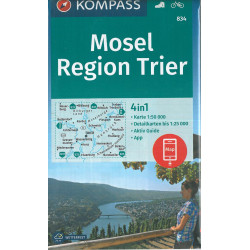 Carte randonnée 834 MOSEL REGION TRIER