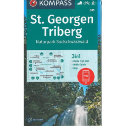 Carte randonnée 885 ST GEORGEN - TRIBERG