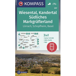 Carte randonnée 897 WIESENTAL KANDERTAL