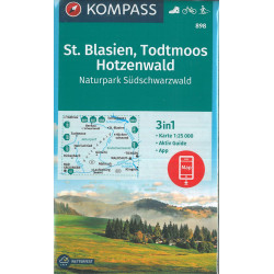Carte randonnée 898 ST BLASIEN TODTMOOS