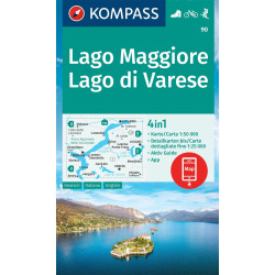 Carte randonnée 90 LAGO MAGGIORE - LAGO DI VARESE
