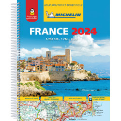 Carte randonnée ATLAS ROUTIER FRANCE 2024 SPIRALE
