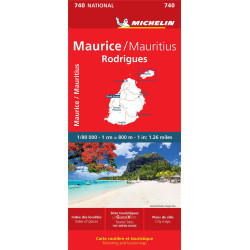 Carte routière et touristique Michelin 740 - MAURICE RODRIGUES