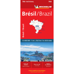 Carte routière et touristique MICHELIN  BRESIL / BRAZIL  MIC763