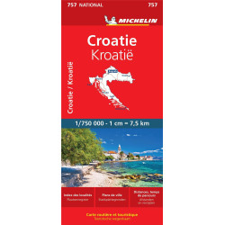 Carte routière et tourisme CROATIE - 757