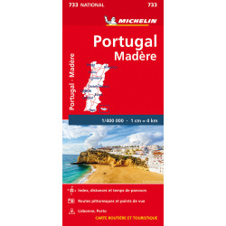 Carte routière michelin et tourisme  PORTUGAL MADERE - 733