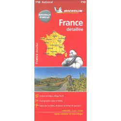 Carte routière michelin et tourisme -  710 FRANCE DÉTAILLÉE