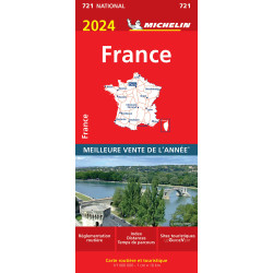Carte routière michelin et tourisme -  721 FRANCE 2024