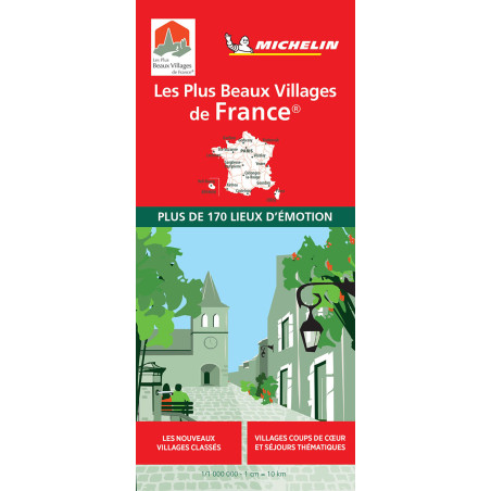 Carte routière michelin et touristique LES PLUS BEAUX VILLAGES DE FRANCE