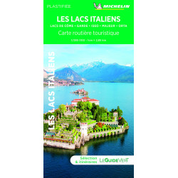 Carte routière et touristique LACS ITALIENS - MILAN PLASTIFIEE