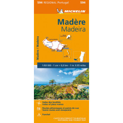 Carte routière et touristique Michelin - MADERE