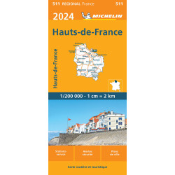 Carte randonnée 511 HAUTS DE FRANCE 2024