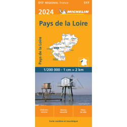 Carte randonnée 517 PAYS DE LA LOIRE 2024