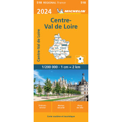 Carte randonnée 518 CENTRE - VAL DE LOIRE 2024