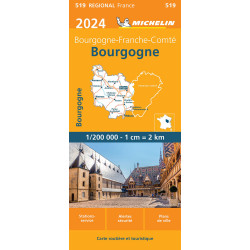 Carte randonnée 519 BOURGOGNE 2024