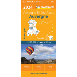 Carte randonnée 522 AUVERGNE 2024