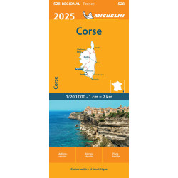 Carte routière et touristique Michelin - 528 CORSE 2025
