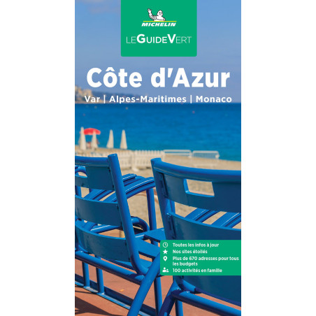 Guide culturel et tourisme Michelin COTE D'AZUR, VAR ALPES MARITIMES MONACO